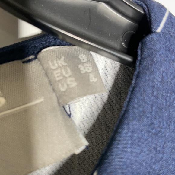 Asos Long Sleeve Blouse Blue with White Stripes 4 - Picture 3 of 5